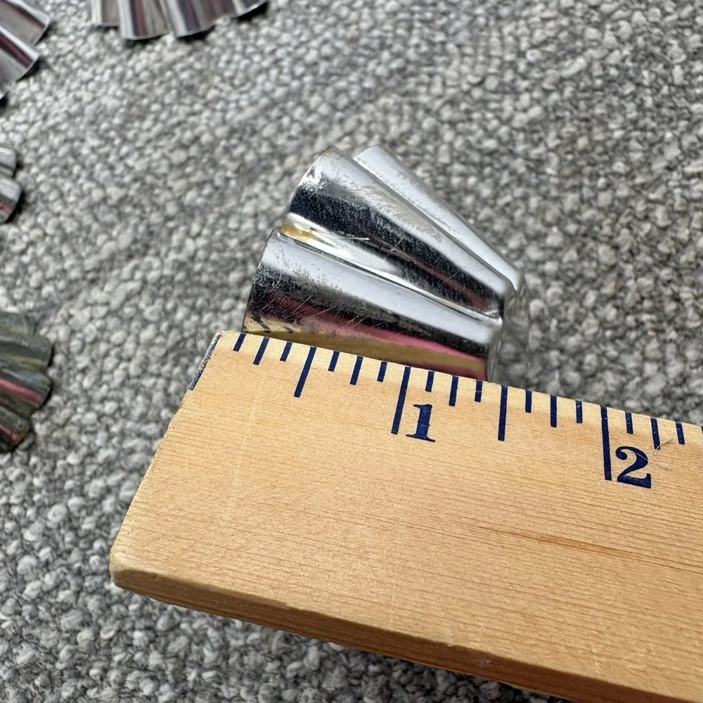 Aluminum‎ Molds VTG Scalloped Fluted Metal Tins Lot Of 9 Jello Cake